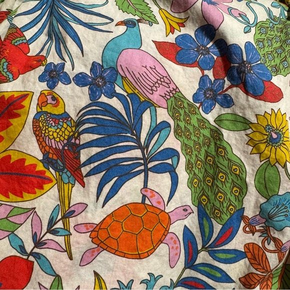 Mini Boden Floral Jungle Dress Ruffle Cotton Pockets Girls size 4-5 - Picture 5 of 9